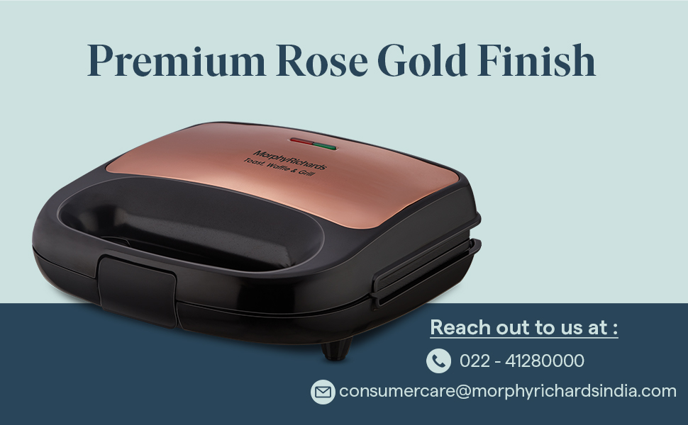 Morphy Richards 3 IN 1 750 Watt Sandwich Maker Luxe Rose